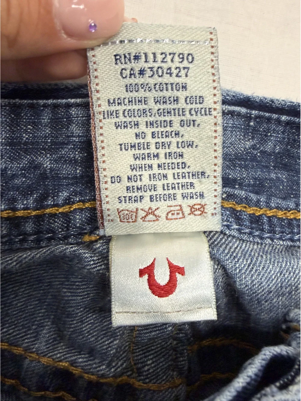 True Religion Brand Jeans Men's Blue Denim Jeans Size 32 Made in USA